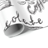 Schokolade Geschenkpapier (Rolleneckpunkt)