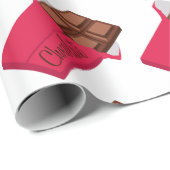 Schokolade Geschenkpapier (Rolleneckpunkt)
