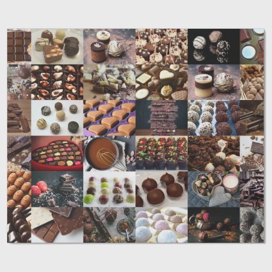 Schokolade Geschenkpapier (Flach)