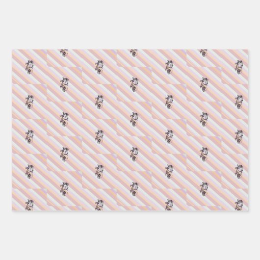 Schokolade Geschenkpapier Set (Vorderseite 3)