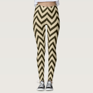 Schokolade Gewürzmoods Chevrons Leggings