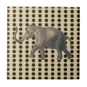 Schokolade Gewürzstimmungen Punkte mit Elefant Fliese (Vorderseite)