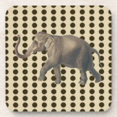 Schokolade Gewürzstimmungen Punkte mit Elefant Getränkeuntersetzer (Vorderseite)