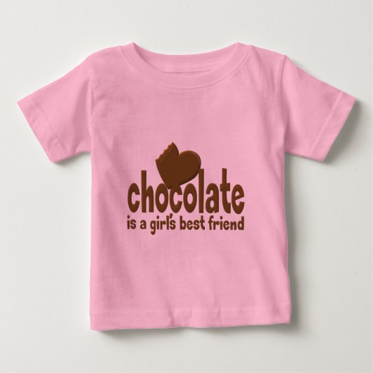 Schokolade Girls bester Freund Baby T-shirt (Vorderseite)