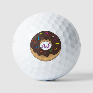 Schokolade Glasierte Donut mit Sprinklen Golfball