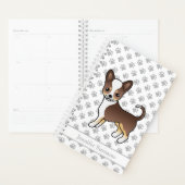 Schokolade, glatter Coat Chihuahua & Text Planer (Anzeige)