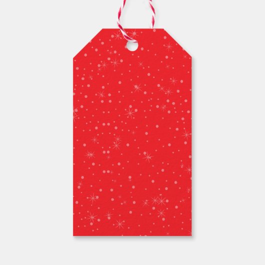 Schokolade Glazed Donut und Schneeflocken Weihnach Geschenkanhänger (Rückseite)