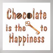 Schokolade Glück Poster (Vorne)