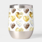 Schokolade Gold Weiße Herzen (Rückseite)