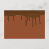 Schokolade Golden Ticket Bar Bat Mitzvah Empfang Begleitkarte (Rückseite)