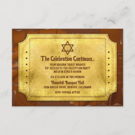 Schokolade Golden Ticket Bar Bat Mitzvah Empfang Begleitkarte
