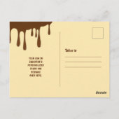 Schokolade Golden Ticket Bar Bat Mitzvah Vielen Da Postkarte (Rückseite)