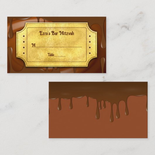 Schokolade Golden Ticket Bar oder Bat Mitzvah (Vorne/Hinten)