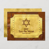 Schokolade Golden Ticket Bat Bar Mitzvah UAWG Postkarte (Vorne/Hinten)