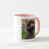Schokolade Goldendoodle Mama personalisiertes Foto Tasse (VorderseiteRechts)