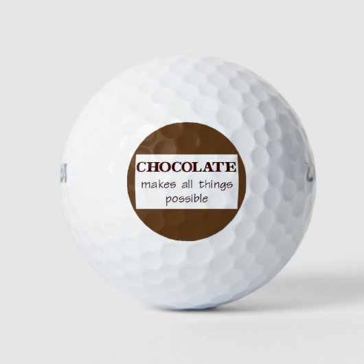 Schokolade Golfball (Vorderseite)