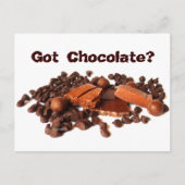 Schokolade got? postkarte (Vorderseite)