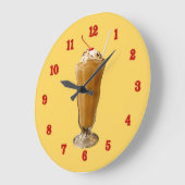 Schokolade Große Wanduhr (Winkel)