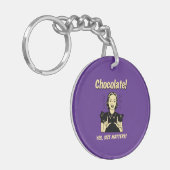 Schokolade: Größenfragen Schlüsselanhänger (Vorderseite links)