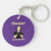 Schokolade: Größenfragen Schlüsselanhänger (Rückseite)
