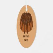 Schokolade Gugelhupf Ringförmige Schokolade mit ei Ornament Aus Metall (Vorderseite links)