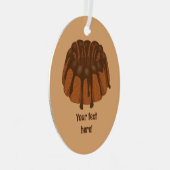 Schokolade Gugelhupf Ringförmige Schokolade mit ei Ornament Aus Metall (Vorderseite Rechts)