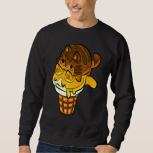 Schokolade Haselnusseis, so Niedlich und Liebe Sweatshirt