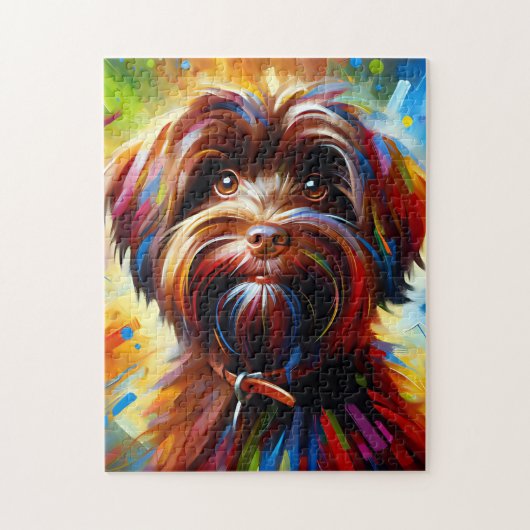 Schokolade Havanese Hund Acrylic Print Hund Lover Puzzle (Vertikal)