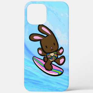 Schokolade Hawaiian Surfen Bunny Pink und Turq Case-Mate iPhone Hülle