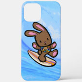 Schokolade Hawaiian Surfing Bunny Lila Case-Mate iPhone Hülle (Rückseite)