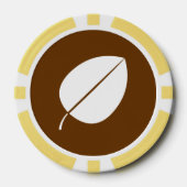 Schokolade-Herbstlaub Pokerchips (Vorderseite)