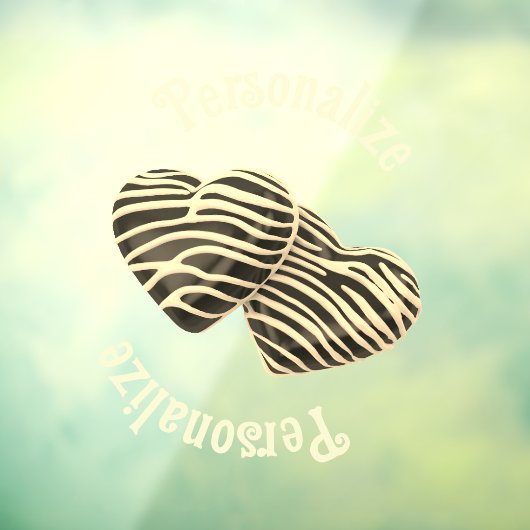 Schokolade Herz niedliche Liebe Fensteraufkleber (Blatt 3)