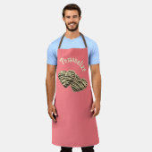 Schokolade Herzkoralle rosa niedliche Liebe Schürze (Getragen)