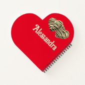 Schokolade, herzrot, süß niedlich notizblock (Rückseite)