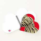 Schokolade, herzrot, süß niedlich notizblock (Innenseite)