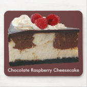 Schokolade Himbeere Cheesecake Mousepad (Vorne)