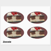 Schokolade Himbeere Cheesecake Sticker (Blatt)
