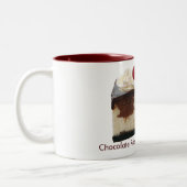 Schokolade Himbeere Cheesecake Zweifarbige Tasse (Links)