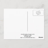 Schokolade Himbeeren-Blossom Zweige Postkarte (Rückseite)