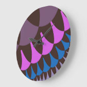 Schokolade Himbeerenskala Große Wanduhr (Winkel)