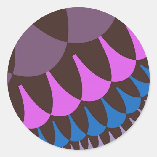 Schokolade Himbeerenskala Runder Aufkleber (Vorderseite)