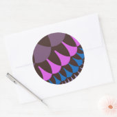 Schokolade Himbeerenskala Runder Aufkleber (Umschlag)