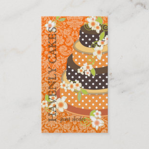 Schokolade Hochzeitskuchen/Bäckerei/Konditorei Visitenkarte