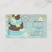 Schokolade Hochzeitskuchen/Bäckerei/Pâtisserie Visitenkarte (Rückseite)