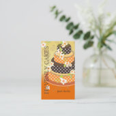 Schokolade Hochzeitskuchen/Bäckerei/Pâtisserie Visitenkarte (Stehend Vorderseite)