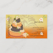Schokolade Hochzeitskuchen/Bäckerei/Pâtisserie Visitenkarte (Rückseite)