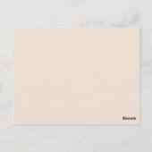 Schokolade Hochzeitstorchkarte Postkarte (Rückseite)