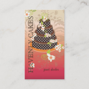 Schokolade Hochzeitstorte/Bäckerei/pâtisserie Visitenkarte