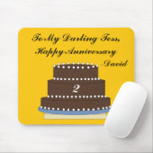 Schokolade Hochzeitstorte Mousepad (Mit Mouse)