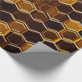 Schokolade Honeycomb Geschenkpapier (Ecke)